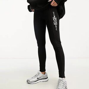 NWT The Couture Club Black Lounge Logo Branded Leggings Size L